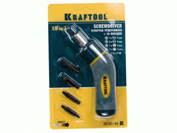 Отвёртка со сменными битами Kraftool 26163-H6