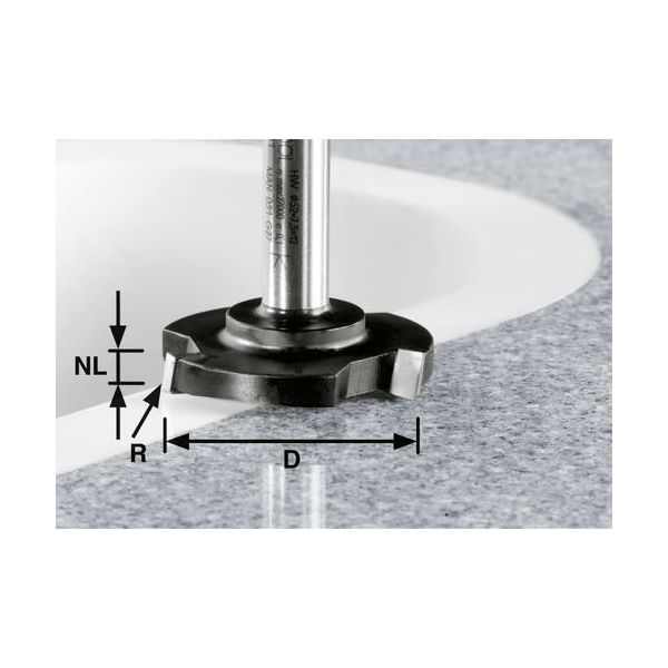 Фреза кромочная FESTOOL HW D 52/R1ss S12 (492701)