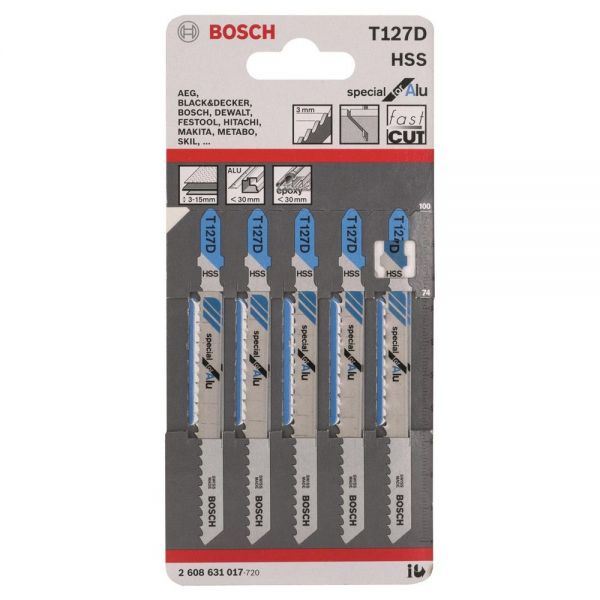 Пильные полотна для лобзиков T 127 D BOSCH